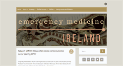 Desktop Screenshot of emergencymedicineireland.com