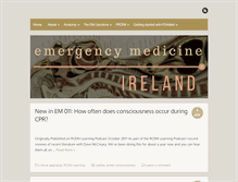 Tablet Screenshot of emergencymedicineireland.com